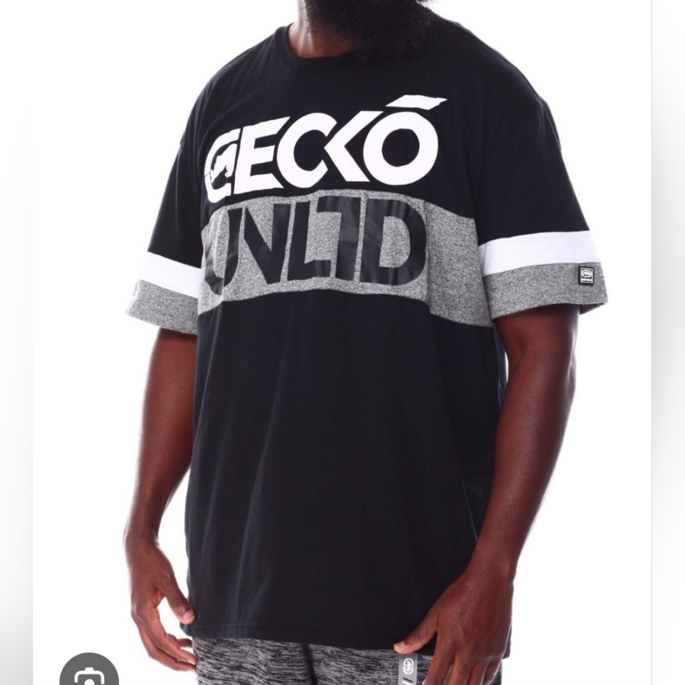 Ecko‎ Unltd. Tee Shirt Size Plus 2XL Black Marled Style EO 12k928BM